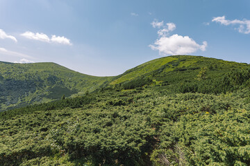 mountain landscapes and beautiful green mountains.