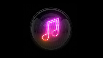 Note. Gas discharge indicators and lamps. 3D. 3D Rendering