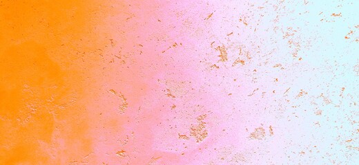 Yellow, pink, white colors. Gradient rectangular background. Colored decorative plaster. Abstract wallpaper. Textured wall surface.