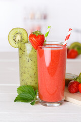 Smoothies Green smoothie fruit juice healthy drinks drink in a glass portrait format