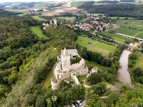 Blick auf die Rudelsburg an der Saale