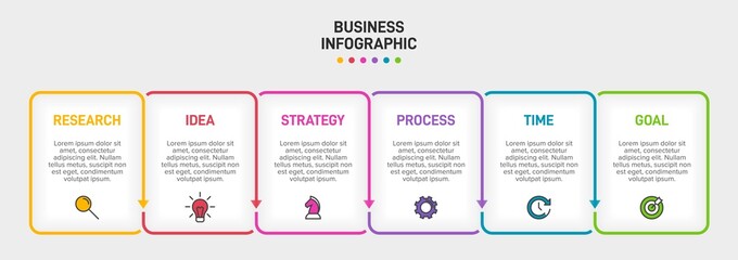 Infographic design with icons and 5 options or steps. Thin line vector. Infographics business concept. Can be used for info graphics, flow charts, presentations, web sites, banners, printed materials.