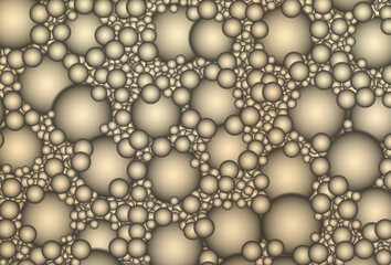 background image with 3d color spheres, illustration design