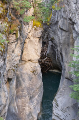 Afternoon light upon Maligne Canyon