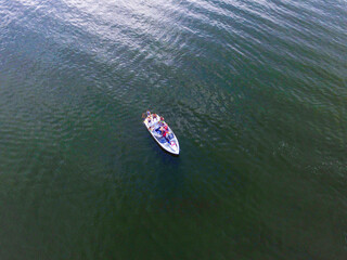 Fototapeta premium boat on the lake