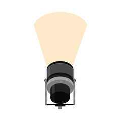 spotlight equipment flat icon