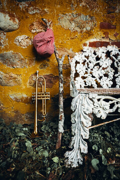 Traveling Jazz Trumpet Musician