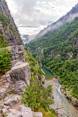Fototapeta na wymiar Beautiful Canyon of Moraca river, Montenegro or Crna Gora, Balkan, Europe