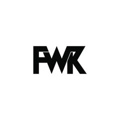 fwk initial letter monogram logo design