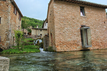 Rasiglia, the village of water, Perugia, Umbria - 454434820