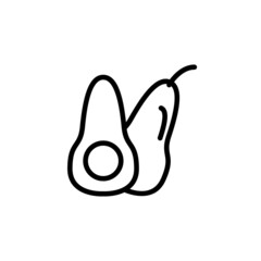 avocado icon vector for your design element