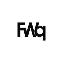 fwq initial letter monogram logo design