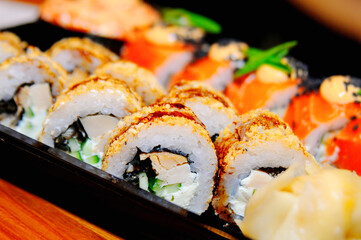 Japanese Rolls close up