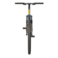 Bike 1 - Front view white background 3D Rendering Ilustracion 3D