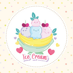 ice cream banana split