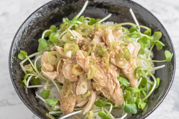 ササミの葱タレ丼