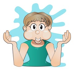 Cute and Funny Girl Cartoon Character