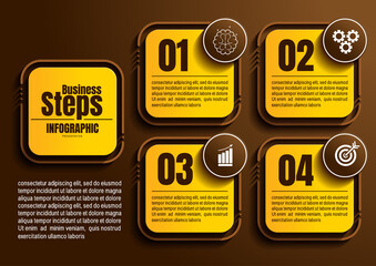 infographics business, process chart design template for presentation, abstract timeline elements.