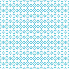 Blue geometric seamless pattern. Vector illustration.