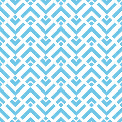 Blue geometric seamless pattern. Vector illustration.