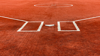 new red colored artificial turf baseball sports field ball diamond surface