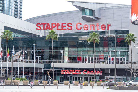 Staples Center at Downtown Los Angeles - CALIFORNIA, UNITED STATES - MARCH 18, 2019