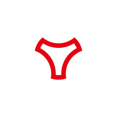 abstract bull head simple geometric symbol logo vector