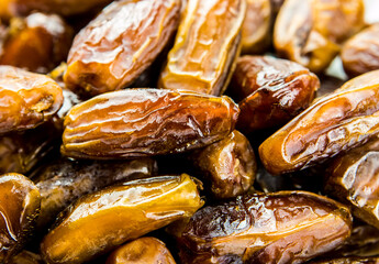 Close up dates palm , in studio Chiangmai Thailand.
