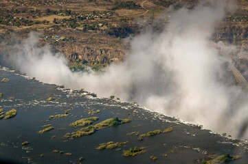 Victoria Fall and surrounds - Zambia -Aerial View