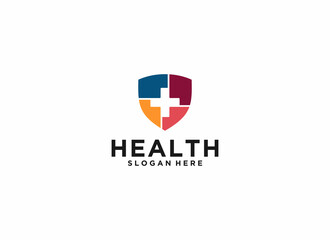 logo design for health on a white background