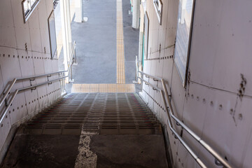 駅　駅のある景色　懐かしい風景　田舎の駅　