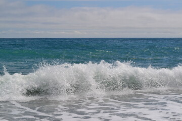 The beautiful landscape with sea and sky