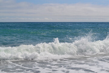 The beautiful landscape with sea and sky