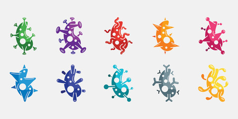 Flat Bacteria Collection Design