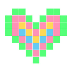 heart shape, brick heart shape, love symbol, heart pattern