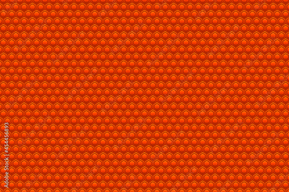 Poster abstract color illustration with hexagonal elements.