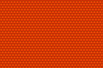 Abstract color illustration with hexagonal elements.