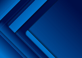 Obraz premium Dark blue corporate material abstract geometric background. Vector design