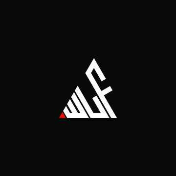 WLF letter logo creative design. WLF unique design
