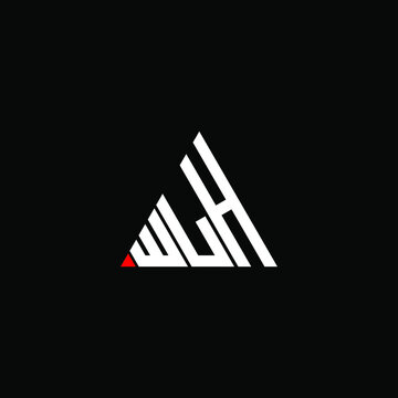 WLH letter logo creative design. WLH unique design
