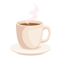 white coffee mug icon