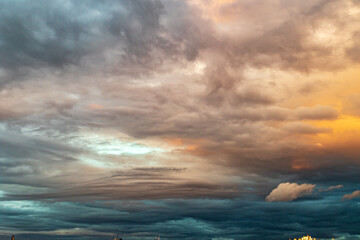 Contrast clouds for other photos as a background