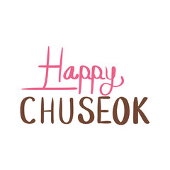 Happy chuseok text