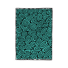 Hand drawn abstract background. Sketch drawing A4 format cover design template for book, report, notebook, album, brochure, magazine, flyer, booklet. Part of set.