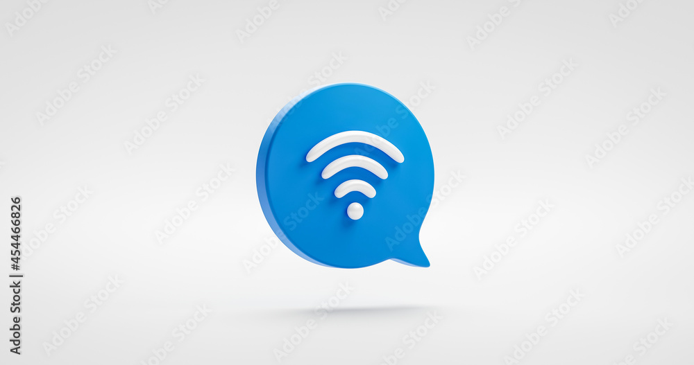 Poster blue website wifi icon or technology wireless internet network communication computer signal sign sy