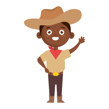 boy with cowboy costume