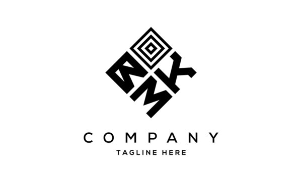 BKM square three latter logo vector