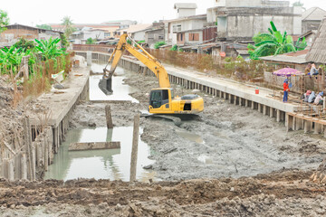 construction of the canal