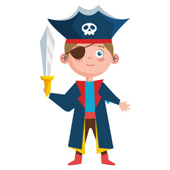 boy with pirate costume
