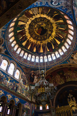 ルーマニア　トランシルヴァニア地方のシビウの歴史地区にあるホーリー・トリニティ大聖堂の聖堂内　Holy Trinity Cathedral
